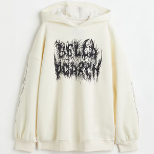Sudadera con capucha corta informal para mujer, de color liso o estampada, anti-bolitas, de invierno, con bolsillos bordados delanteros y manga larga de punto. - Product Image 6