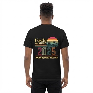 T-shirts personnalisés pour vacances en famille, impression DTF DTG, t-shirts assortis pour voyages en famille, vêtements de vacances en gros, OEM ODM - Product Image 2