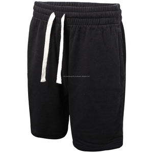 Pantalones cortos casuales 100% algodón con corte relajado y cintura con cordón para hombre - Product Image 1