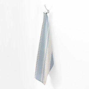 Serviette de cuisine 100% coton, séchage rapide, écologique, rayée, teinte en fil, taille et couleur personnalisables - Product Image 1