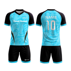 Custom Adult Men's Soccer Jersey Set Short Sleeve V-Neck Sublimated Geometric Print Team Name Moisture Wicking Quick Dry 100% - Product Image 1