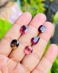 Mélange de pierres précieuses en tourmaline naturelle multicolores facettées pour la fabrication de bijoux, bagues, pendentifs, boucles d'oreilles, pierres de haute qualité - Product Image 1