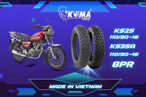 K525 KUMA NEUMÁTICO DE ALTA VELOCIDAD, RESISTENTE 110/90-16 8PR TT/TL NUEVO ESTADO HECHO en VIETNAM con CARCASA DE NEUMÁTICOS - Product Image 5