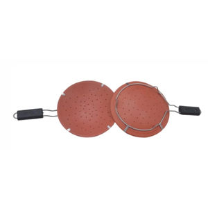 Sartén de Terracota Antiadherente Hecha a Mano con Asa de Plástico y Orificio - Product Image 3