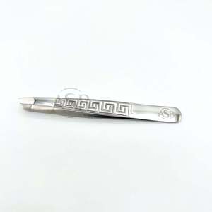 Pinza para Cejas con Punta Inclinada, Mango de Nuevo Diseño, Logotipo Personalizado, Acero Inoxidable, Pinza Profesional para Cejas - Product Image 5