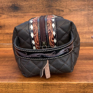 กระเป๋าเครื่องสำอางหนังลายควิลท์ลายเพชรสุดหรูกระเป๋าเครื่องสำอางดีไซน์เนอร์กระเป๋าเครื่องสำอางสำหรับเดินทางอเนกประสงค์ - Product Image 5