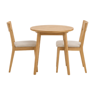 Ensemble de salle à manger ARTERRA en teck moderne de luxe, table et chaises, style scandinave minimaliste, meubles pour hôtel et villa - Product Image 4