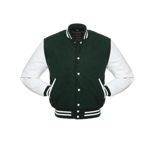 High Quality Wool Varsity Puffer Jacket for Men and Women Custom Embroidered Logo Popular <b>Button</b> Design Thin Winter Jacket - Product Image 5