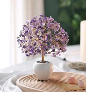Arbre en cristal d'améthyste naturelle - Product Image 1