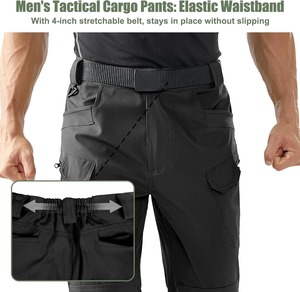 Pantalon de travail renforcé et durable, robuste, avec poches utilitaires, pour la construction et l'usine - Product Image 4