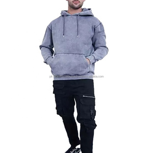 Sudadera con Capucha Corta para Hombre, Colección 2025, 500 Gsm, Gruesa, con Estampado 3D para Impresión Puff, Personalizada, con Cierre, 100% Algodón, Otoño - Product Image 3