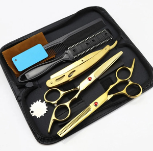 Hair Cutting Stainless Steel Sharp Blade Barber Thinning Scissors Kit Hair Styling Professional Salon Tools Barber Scissors Sets - Product Image 3