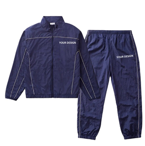 Conjunto Deportivo Unisex Personalizado con Cremallera Completa, Cuello Alto, Estilo Deportivo, Transpirable, de Poliéster, para Adultos, con Bolsillos Laterales - Product Image 3