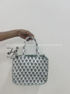 Sac à main matelassé en coton pliable et élégant pour femme, couleur verte, sac de shopping pour femme, sac fourre-tout de luxe pour femme, petit et spacieux, vente en gros - Product Image 3