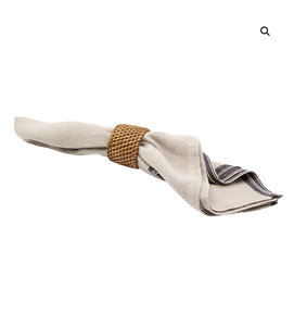 Anneaux de serviette de mariage faits à la main en tissu naturel, décoration de table pour événements et repas, fabricant OEM du Vietnam - Product Image 4