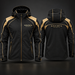เสื้อแจ็คเก็ต NAVISTA SPORTS รุ่น NS-8847 สำหรับทุกเพศ คุณภาพสูง สำหรับฤดูหนาว แบบ Softshell  ตกแต่งลายปักด้านหน้า บุขนเฟลซ กันลม มีฮู้ด - Product Image 1