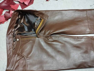 Genuine Leather Coffee Brown Lambskin Pant <b>Trouser</b> Store Hot Sale USA Fashion Show Santa Gifts Custom Sample - Product Image 6