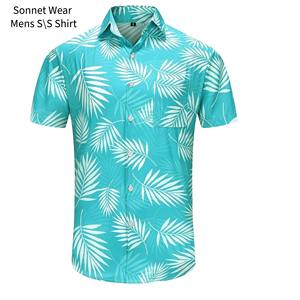 Chemise à manches courtes boutonnée pour homme, style plage - Product Image 6