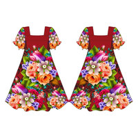 Robe longue tricotée élégante en polyester, coupe courte au-dessus du genou, style Tapa Samoan, avec dentelle unie, fabrication directe usine, personnalisable, pour femme, ODM