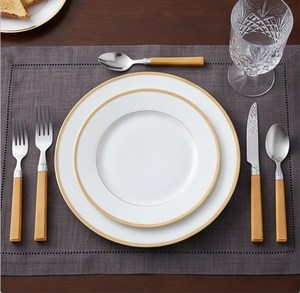 Juego de cubiertos minimalista de acero inoxidable con mango largo elegante, apto para lavavajillas, para camping y uso diario. - Product Image 2