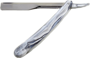 Premium Marble Handle Straight Edge Barber Razors <b>Kit</b> with Leather Case & Platinum Blades for Professional Salon <b>Shaving</b> - Product Image 2