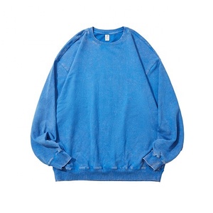 เสื้อสเวตเชิ้ตสไตล์วินเทจ ยูนิเซ็กซ์ ผ้าฝ้าย 100% หนัก 450 กรัม ทรงโอเวอร์ไซส์ ไหล่ตก ลายบาติก สำหรับผู้หญิงและผู้ชาย สวมใส่สบายๆ - Product Image 4