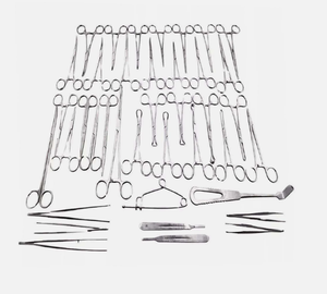 Kit d'instruments chirurgicaux pour appendicectomie et hernie, qualité allemande supérieure, 40 pièces, avec boîte de stérilisation, en acier inoxydable, Zelmi Surgical - Product Image 1