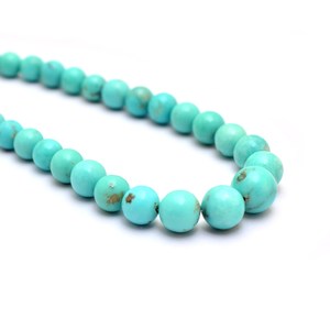 AAA+ Turquoise 5mm-11mm Smooth Round <b>Beads</b> Natural Arizona <b>Blue</b> Turquoise Semi Precious Gemstone Loose <b>Beads</b> for Jewelry Making - Product Image 6