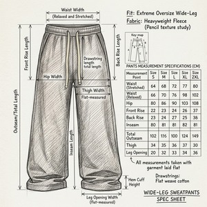 <b>Men's</b> <b>Wide</b> <b>Leg</b> Sweatpants Drawstring Elastic Waist Loose Fit Casual Sports <b>Trousers</b> - Product Image 5