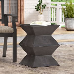 Lightweight <b>Outdoor</b> Concrete <b>Side</b> <b>Table</b> for <b>Outdoor</b> Living - Product Image 3