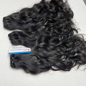 Venta al por mayor 100% Extensiones de Cabello de Trama Ondulada Natural Vietnamita Negro de Alta Calidad Sin Enredos Sin Caída Gran Stock - Product Image 4