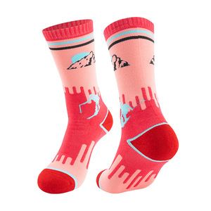 Custom Outdoor Ski Socks Novelty Winter Mountain <b>Pattern</b> Men Women Sports Socks Manufacturer - Product Image 4