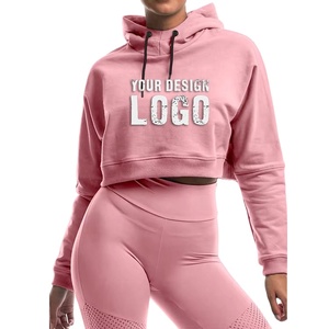 Latest Fashion Women's Knitted Printed Hoodie Pullover <b>Long</b> Sleeve Blank Casual Wholesale 100% Cotton Cheap Price Custom Design - Product Image 3