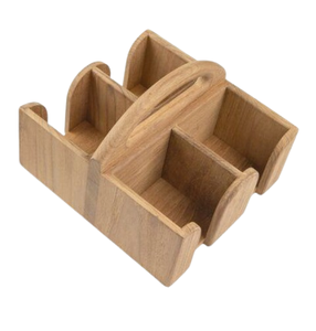 Caddy de Madera Maciza con Diseño Personalizado, Caddy de Madera para Servir, Exportador Mayorista, Fabricante, Suministros al por Mayor desde India - Product Image 6