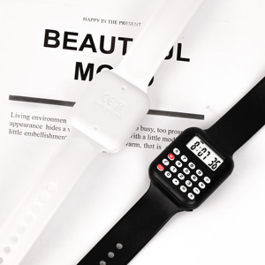 NEW Unisex Kid Silicone Đồng hồ Túi máy tính phong cách với đồng hồ và xem các tính năng pin Powered cho các trường học sử dụng - Product Image 4