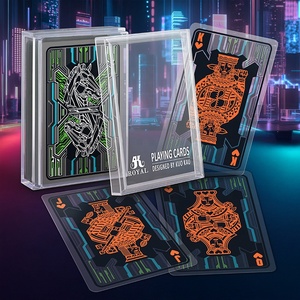 Cartas de Juego Familiares Cyber Steed con Acabado Brillante Transparente de Plástico - Product Image 2