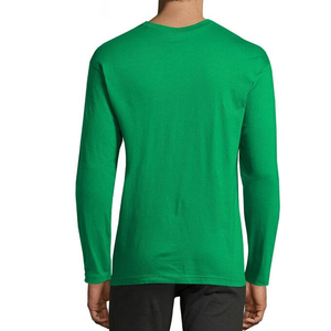 Camiseta de Manga Larga de Algodón con Estampado Personalizado, Camiseta Deportiva Lisa para Hombre, Corte Ajustado, Camiseta de Manga Larga - Product Image 3