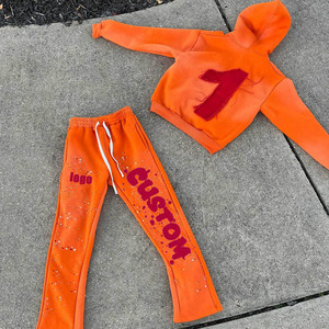 Conjunto de Pantalones y Sudadera de Forro Polar Personalizados para Hombre con Bordado - Product Image 1