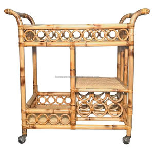 Fabricant de chariots en rotin naturel fait à la main Cadeau décoratif écologique prêt à l'emploi durable du Vietnam - Product Image 5