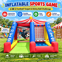 Jeu de tir au football gonflable, jeu de cible gonflable interactif pour événements et fêtes foraines