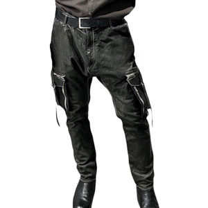 Pantalon en cuir véritable pour homme, respirant, meilleur design, couleur noire, fabriqué au Pakistan, meilleur prix, en vente. - Product Image 1