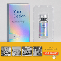 Boîtes personnalisées pour peptides et étiquettes autocollantes privées pour flacons de peptides injectables de 3 ml et 5 ml, coffret cadeau, emballage ODM/OEM