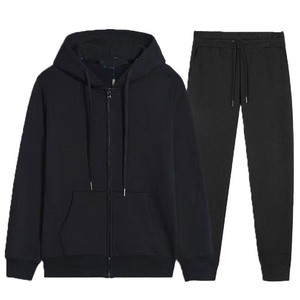 Ensemble de survêtement d'hiver personnalisé pour homme, sweat à capuche oversize, logo imprimé, unisexe, 100% polyester, séchage rapide, respirant, jogging - Product Image 2