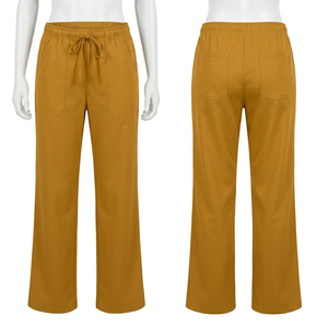 Pantalones Médicos Blancos de 220 GSM, Tejido Premium, 95% Poliéster, 5% Elastano, Cintura y Puños Acanalados, Logotipo Personalizado, Unisex - Product Image 2