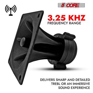 ทวีตเตอร์แบบ Piezo ขนาด 3.25 นิ้ว รูปทรงสี่เหลี่ยม - ไดรเวอร์แบบแยกส่วนกำลังขับสูงสุด 40 วัตต์ สำหรับลำโพงดีเจ - Product Image 4