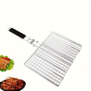 ตะกร้าย่างสแตนเลสแบบหนาพิเศษสำหรับการปรุงผัก ปลา และอาหารชิ้นเล็กอย่างปลอดภัย - Product Image 1