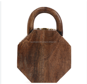 Vintage Fashion Wooden <b>Clutch</b> Purses Wholesale Party and Bridal <b>Bags</b> for Wedding Use - Product Image 5