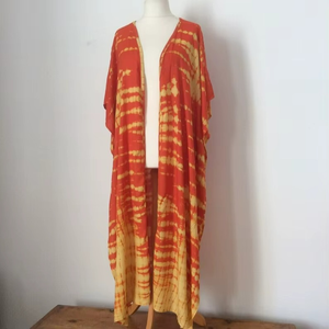 Nuevo Diseño, Talla Única, Kimono con Cinturón, Teñido a Mano, Tela 100% Rayón Natural, Kimonos para Mujer, Estilo Boho Elegante - Product Image 3