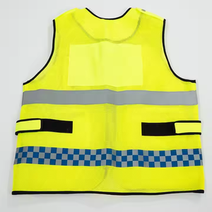 Chaleco de Seguridad Reflectante Multibolsillos para Hombre, Chaqueta 100% Poliéster para Guardias de Seguridad, Uso en Todas las Estaciones, Tráfico, Construcción, Ropa de Trabajo - Product Image 6