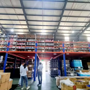 Plateforme de mezzanine en acier à 5 niveaux robuste, étagère de stockage industrielle, certification CE/ISO9001, structure réglable, résistance à la corrosion - Product Image 3